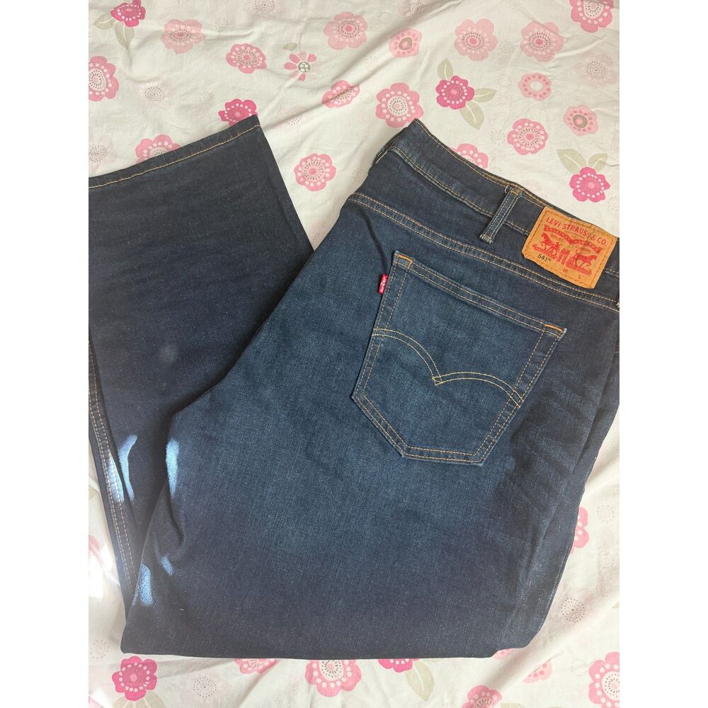Levi's 541 Athletic Taper Jeans Dark Wash Mens 46x30 Denim Pants